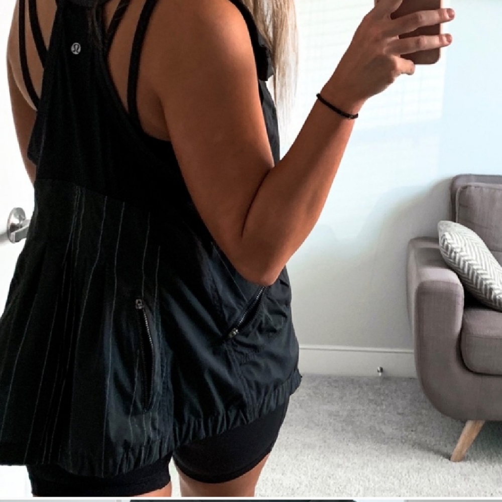 ISO. Racerback Vest - Black Microstripe Reflective